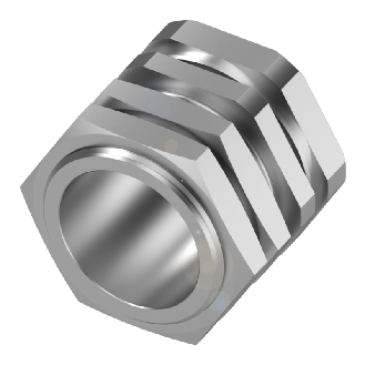Suppport pour détecteurs Ø30 mm et M30, Laiton nickelé, Ø 41 x 36 mm-Lire la description