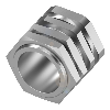Suppport pour détecteurs Ø30 mm et M30, Laiton nickelé, Ø 41 x 36 mm
