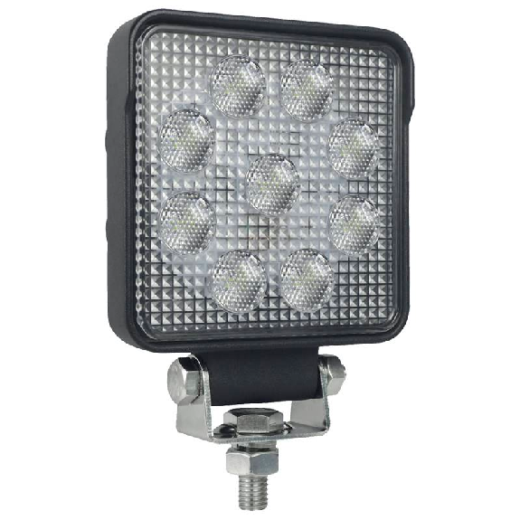 LED WORK LAMP 15W 9LED V10/30DC BK-Lire la description