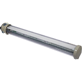 Lum. pour 2 tubes LED T8 G13 1500mm - 2 entrées M25 (sans PE)-Lire la description