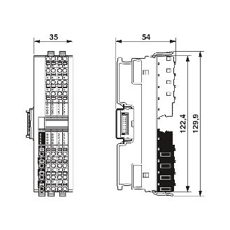 Module 32 sorties TOR, 24VDC, 1 fil, IP20, Axioline F-Lire la description