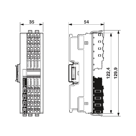 Module 32 sorties TOR, 24VDC, 1 fil, IP20, Axioline F-Lire la description