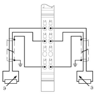 Module de mesure de température à 2 entrées-Lire la description
