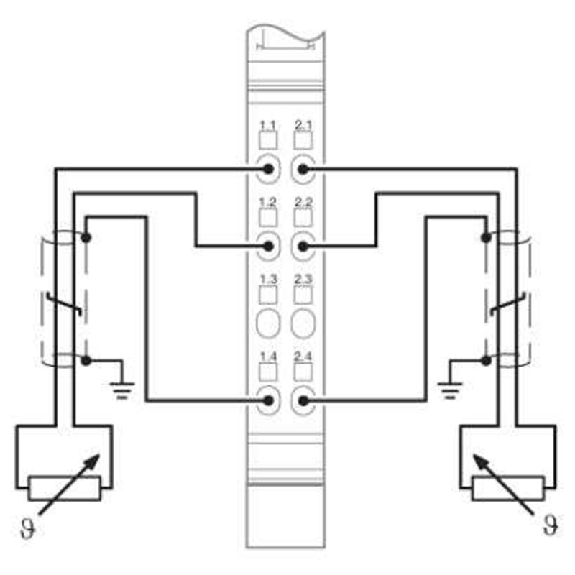 Module de mesure de température à 2 entrées-Lire la description