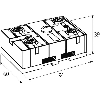 Module AS-i, IP67, Actif, 4 entrées 1,6A / 4 sorties 2A, 3xM4 ou 2xM5
