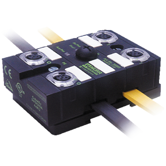 Module AS-i, IP67, Actif, 4 entrées 1,6A / 4 sorties 2A, 3xM4 ou 2xM5-Lire la description