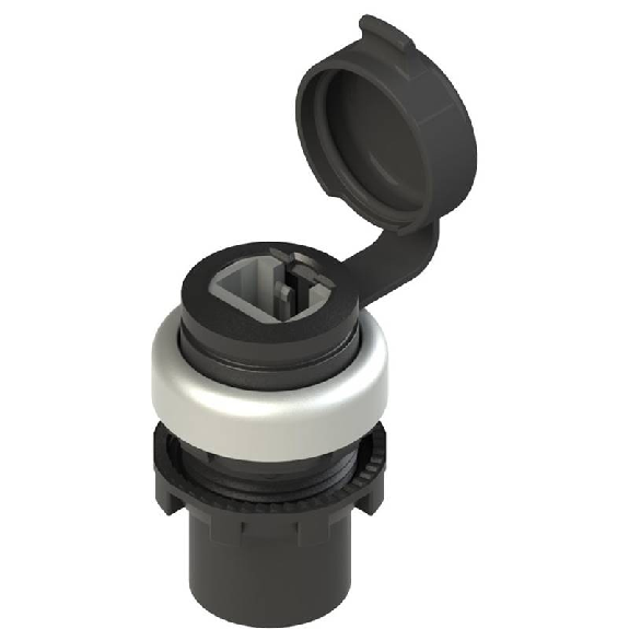 Prise RJ45 femelle / RJ45 femelle (satin chromé)-Lire la description