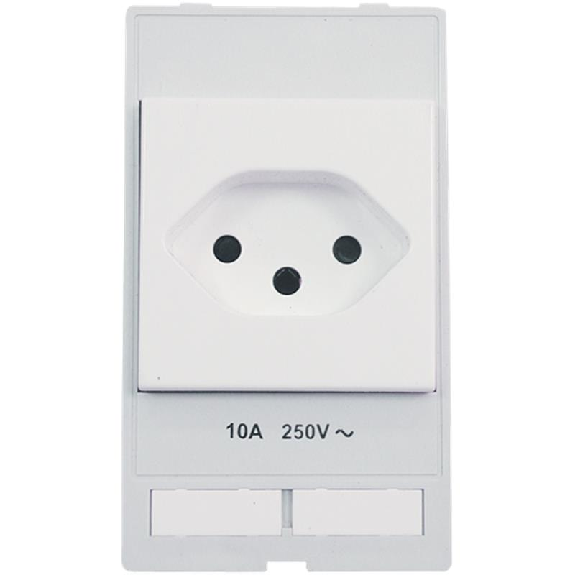 Module simple MSDD Prise Suisse 250VAC/10A, à ressort-Lire la description
