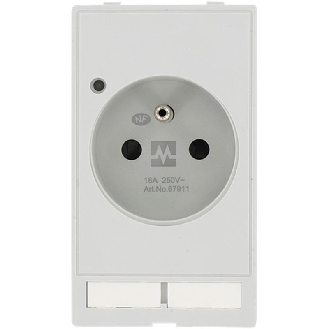 Module simple MSDD Prise FR (UTE) LED 250VAC/10-16A-Lire la description