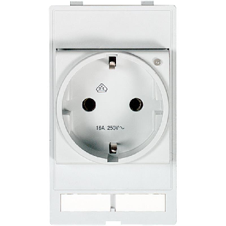 Module simple MSDD Prise DE (VDE) LED 230VAC/16A-Lire la description