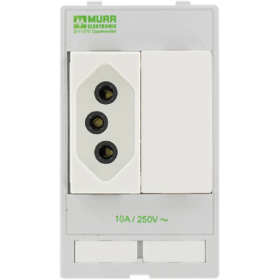 Module simple MSDD Prise de courant Brésil 250VAC/10A-Lire la description
