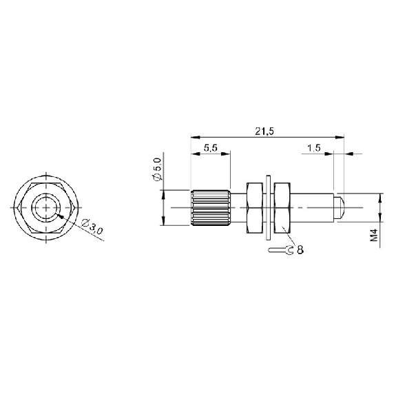 Lentille supplémentaire avec optique droite pour fibre BFO-Lire la description