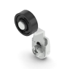 Levier rotatif en métal profilé réglable à galet Ø20mm