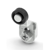 Levier rotatif en métal profilé réglable à galet Ø14mm