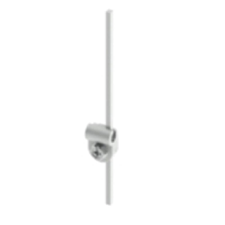 Levier rotatif en métal avec tige inox carrée 3x3x125mm réglable-Lire la description