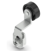 Levier rotatif en métal profilé réglable à galet Ø20mm