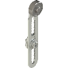 Levier rotatif à galet en acier inox réglable Ø20mm