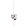 Levier rotatif en métal avec tige inox Ø3x125 mm réglable