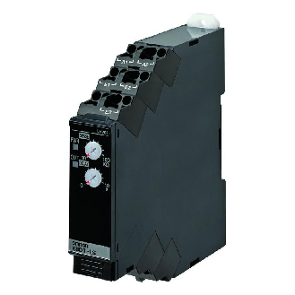 Relais de contrôle 17.5mm, niveau 10k à 100k Ohm, 1x SPDT, 24Vac/dc-Lire la description