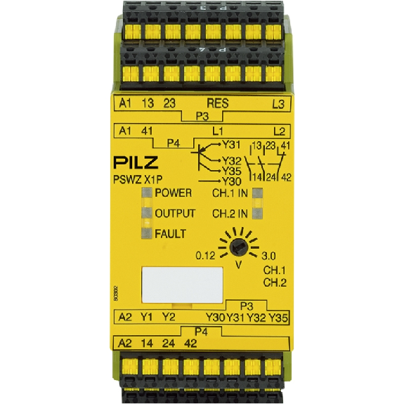 Relais de contrôle d'arrêt de rotation 2n/o 1n/c 2so 24-240VAC/DC Relais de contrôle d'arrêt de rotation 2n/o 1n/c 2so 24-240VAC/DC-Lire la description