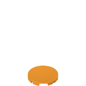 Verrine pour bp affleurant, couleur orange, sans marquage-Lire la description