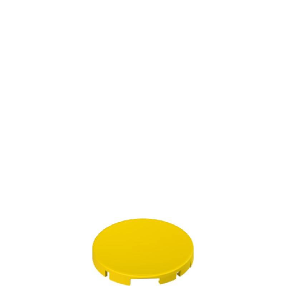 Verrine pour bp affleurant, couleur jaune, sans marquage-Lire la description