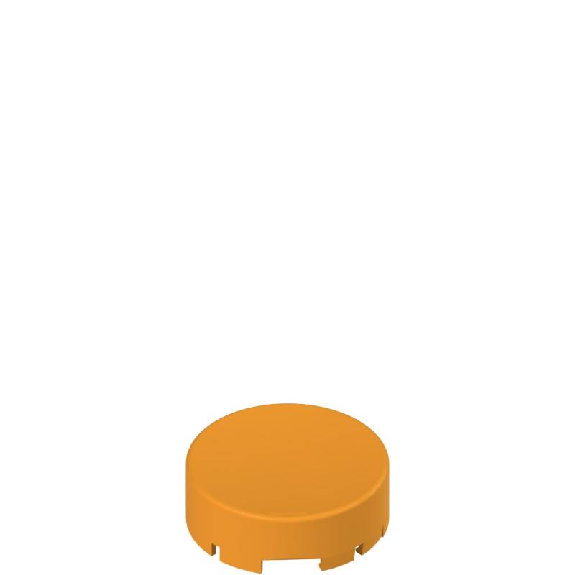 Lentille pour Bp Lumineux dépassant, orange, sans marquage-Lire la description