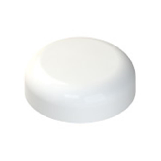 Verrine pour indicateurs lumineux affleurant, blanche, sans marquage-Lire la description