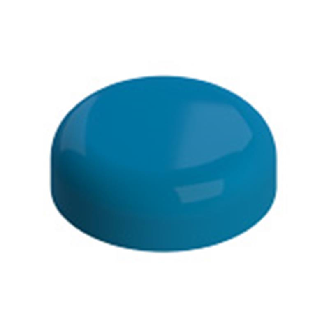 Verrine pour indicateurs lumineux affleurant, bleue, sans marquage-Lire la description