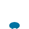 Verrine pour bp affleurant, couleur bleue, sans marquage
