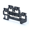 Borne double étage 1.5mm², Push-In +, gris foncé, 2x2pts de connexion
