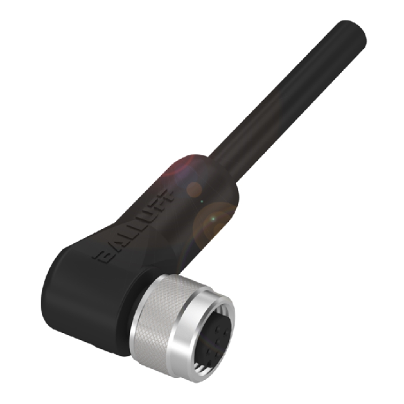 M12A Fem Coudé 5p; Câble PUR Blindé 5x0.34 Noir Cpc 10m-Lire la description