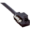 Micro D-Sub Mâle Coudé 15p; Câble Blindé 15m