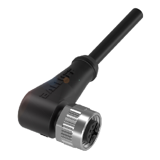 M12A Fem Coudé 5p; Câble PUR 5x0.34 Noir Cpc 2m (60V)-Lire la description