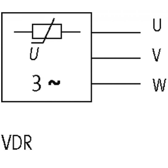 Antiparasitage pour moteur 3x575VAC 4kW VDR/UL, M16x1,5-Lire la description