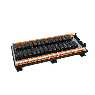 Module 32 relais débrochable SPDT 12A 250Vac-30Vdc, 24Vdc, HE10 40pts-Lire la description
