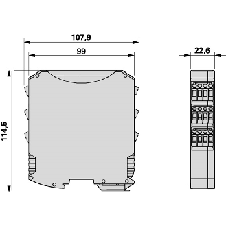 Module de séc. arrêt d'urg., 24V-230VAC/DC 3 circuits de validation-Lire la description