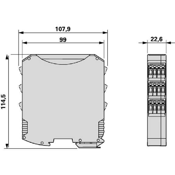 Module de séc. arrêt d'urg., 24V-230VAC/DC 3 circuits de validation Module de séc. arrêt d'urg., 24V-230VAC/DC 3 circuits de validation-Lire la description