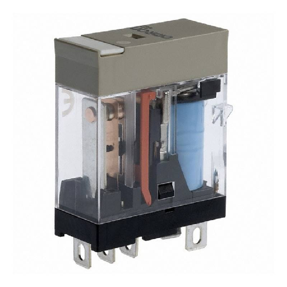 Relais SPDT 10A-250VAC, Ind. méca., Led, 12DC-Lire la description