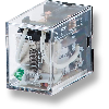 Relais DPDT (jumelé) 10A-110VAC, Ind. méca., Led, 24DC