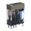 Relais DPDT 5A-250VAC, Ind. méca., Led, 48DC