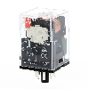 Relais DPDT 10A-250VAC, Ind. méca., 24DC