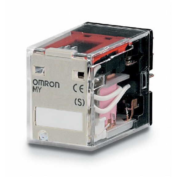 Relais DPDT 10A-250VAC, Ind. méca., Led, 220-240AC Relais DPDT 10A-250VAC, Ind. méca., Led, 220-240AC-Lire la description