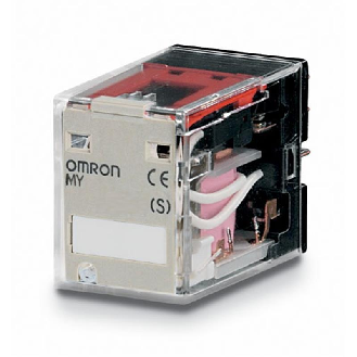 Relais DPDT 10A-250VAC, Ind. méca., Led, 220-240AC-Lire la description