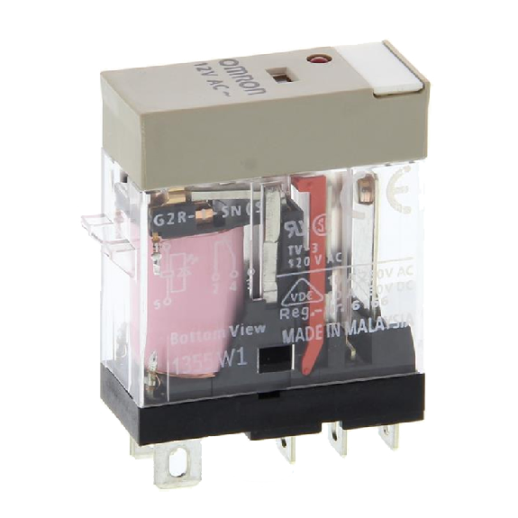 Relais SPDT 10A-250VAC, Ind. méca., Led, 12AC-Leggi tutto