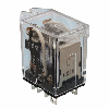 Relais DPDT 10A-110VAC, Faston, Pattes de fix., 24AC