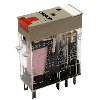 Relais DPDT 5A-250VAC, Ind. méca., Led, BT, 110AC