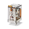 Relais DPDT 10A-250Vac, Indic. BT, 24Vac
