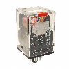 Relais DPDT 10A-250VAC, Ind. méca., BT, 120VAC