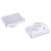 Lentille rectangulaire blanche pour bouton poussoir